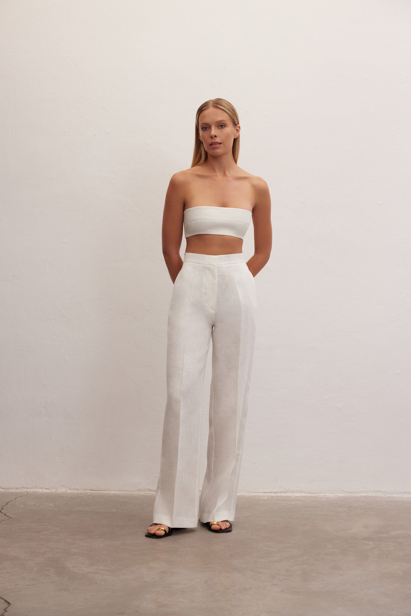 Nyx Pants | High-Waisted Linen Trousers