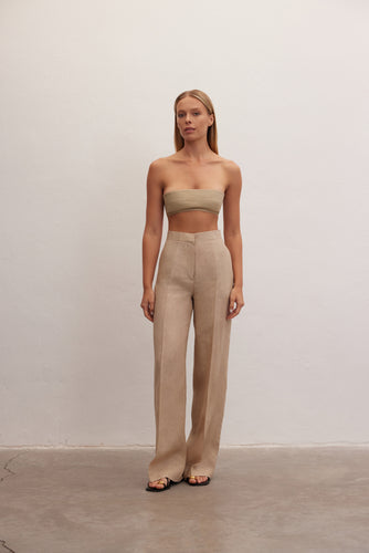 Nyx Pants | High-Waisted Linen Trousers