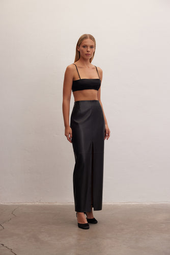 Noir | Leather Skirt