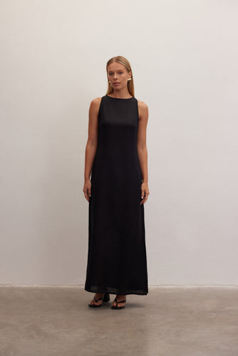 Oasis | Sleeveless Maxi Linen Dress